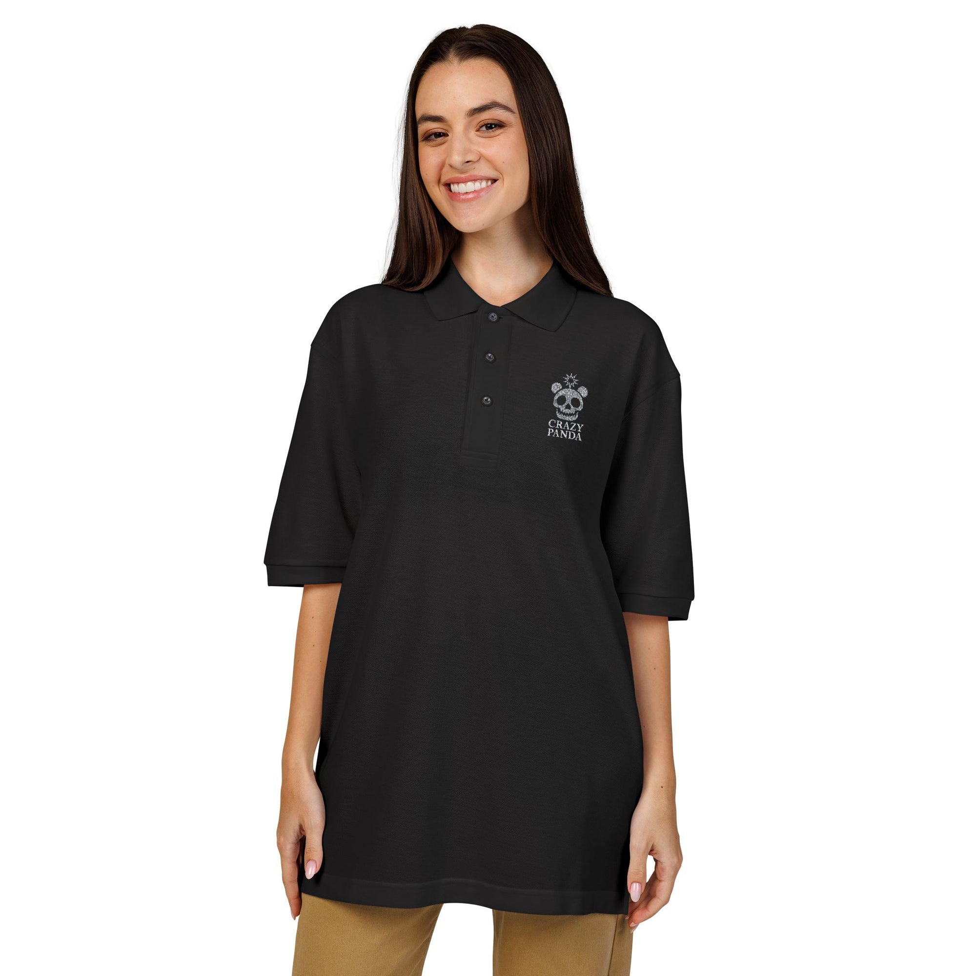 Embroidered Unisex Polo Shirt MADDPANDA