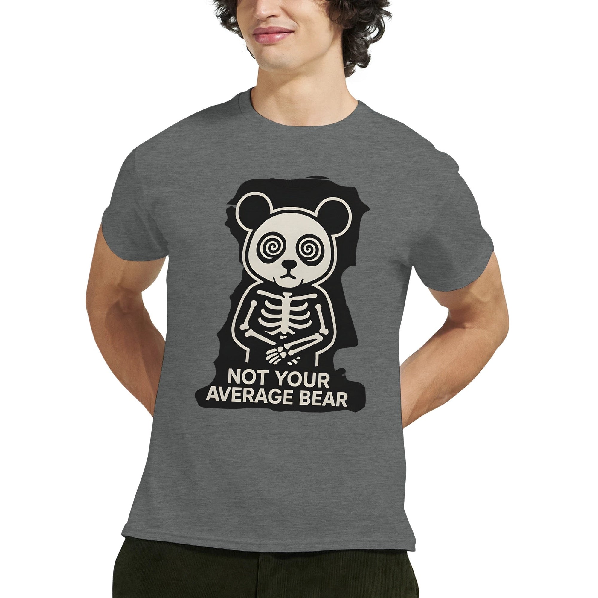 Crazy Panda T-shirt “Not Your Average Bear” – Tee - shirt Graphique Unisexe, Style Streetwear Panda Fou, Mode Dément - maddpanda