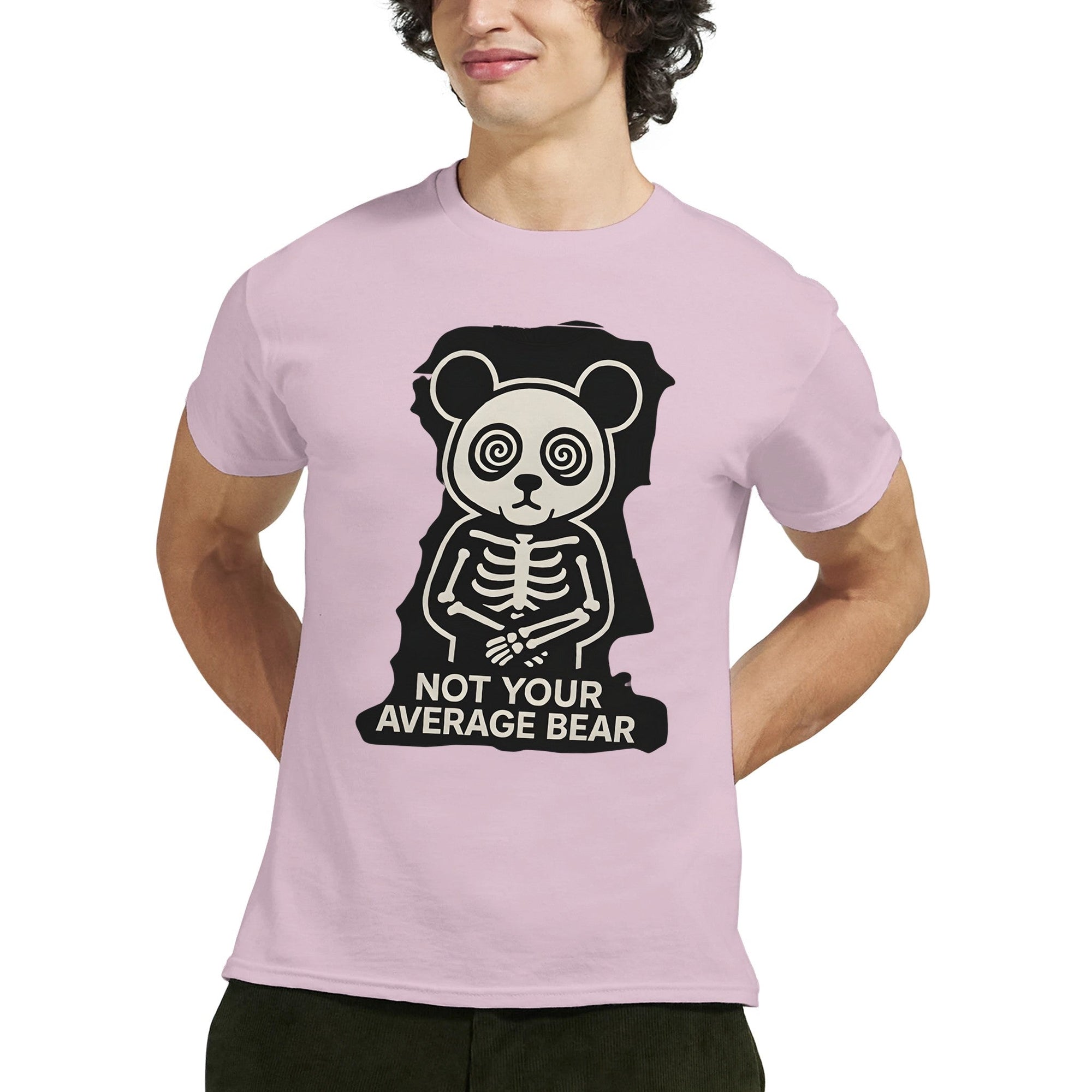 Crazy Panda T-shirt “Not Your Average Bear” – Tee - shirt Graphique Unisexe, Style Streetwear Panda Fou, Mode Dément - maddpanda
