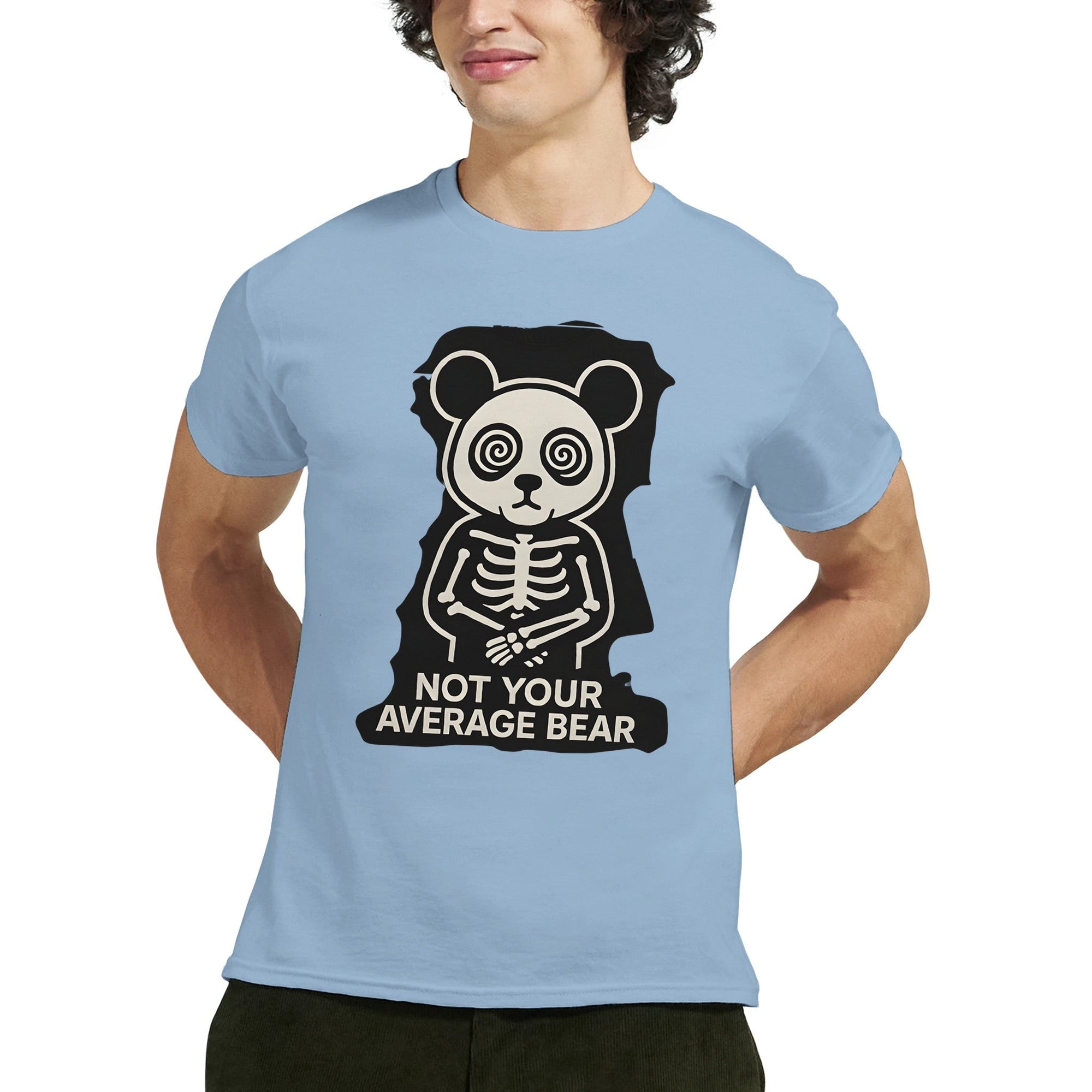 Crazy Panda T-shirt “Not Your Average Bear” – Tee - shirt Graphique Unisexe, Style Streetwear Panda Fou, Mode Dément - maddpanda