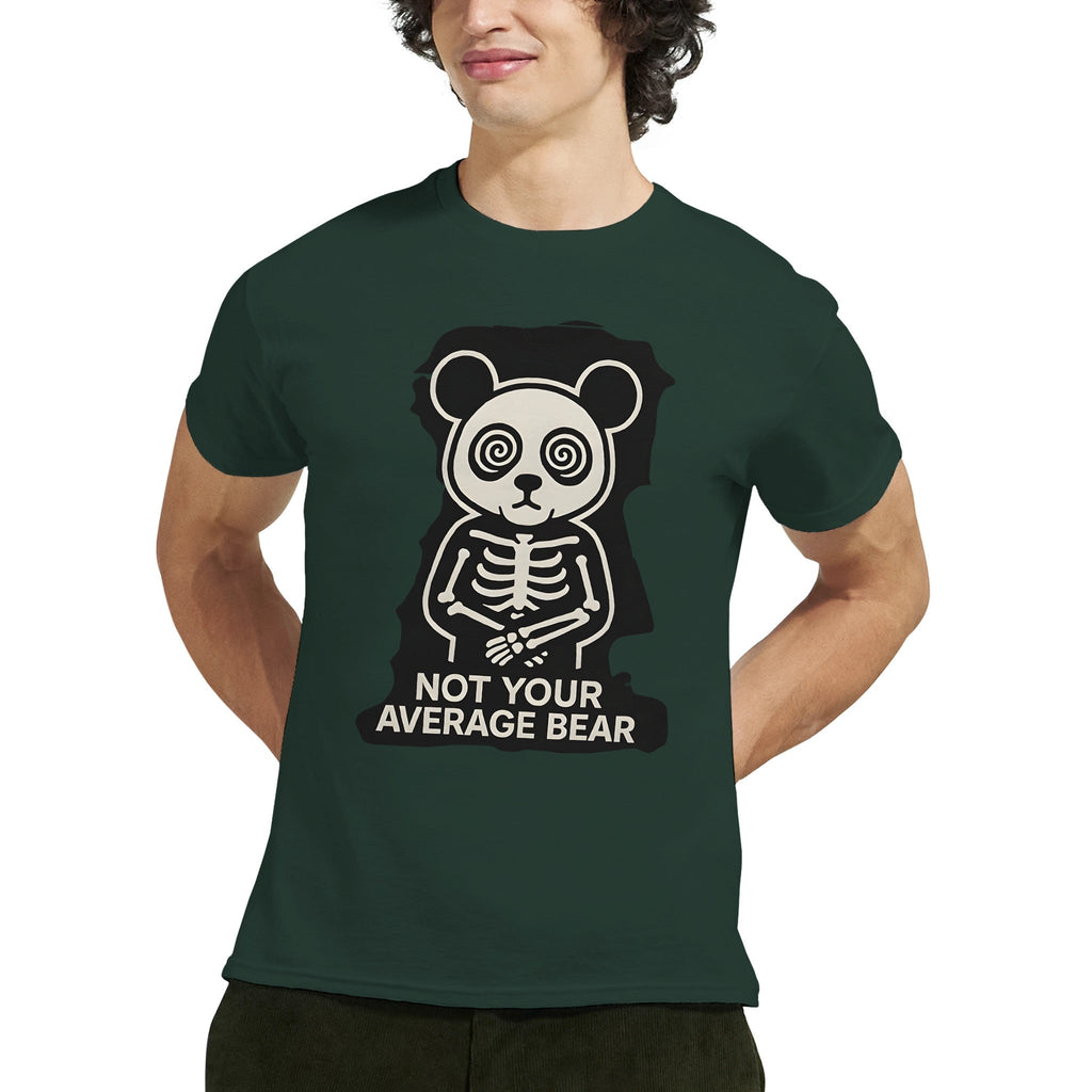 Crazy Panda T-shirt “Not Your Average Bear” – Tee - shirt Graphique Unisexe, Style Streetwear Panda Fou, Mode Dément - maddpanda