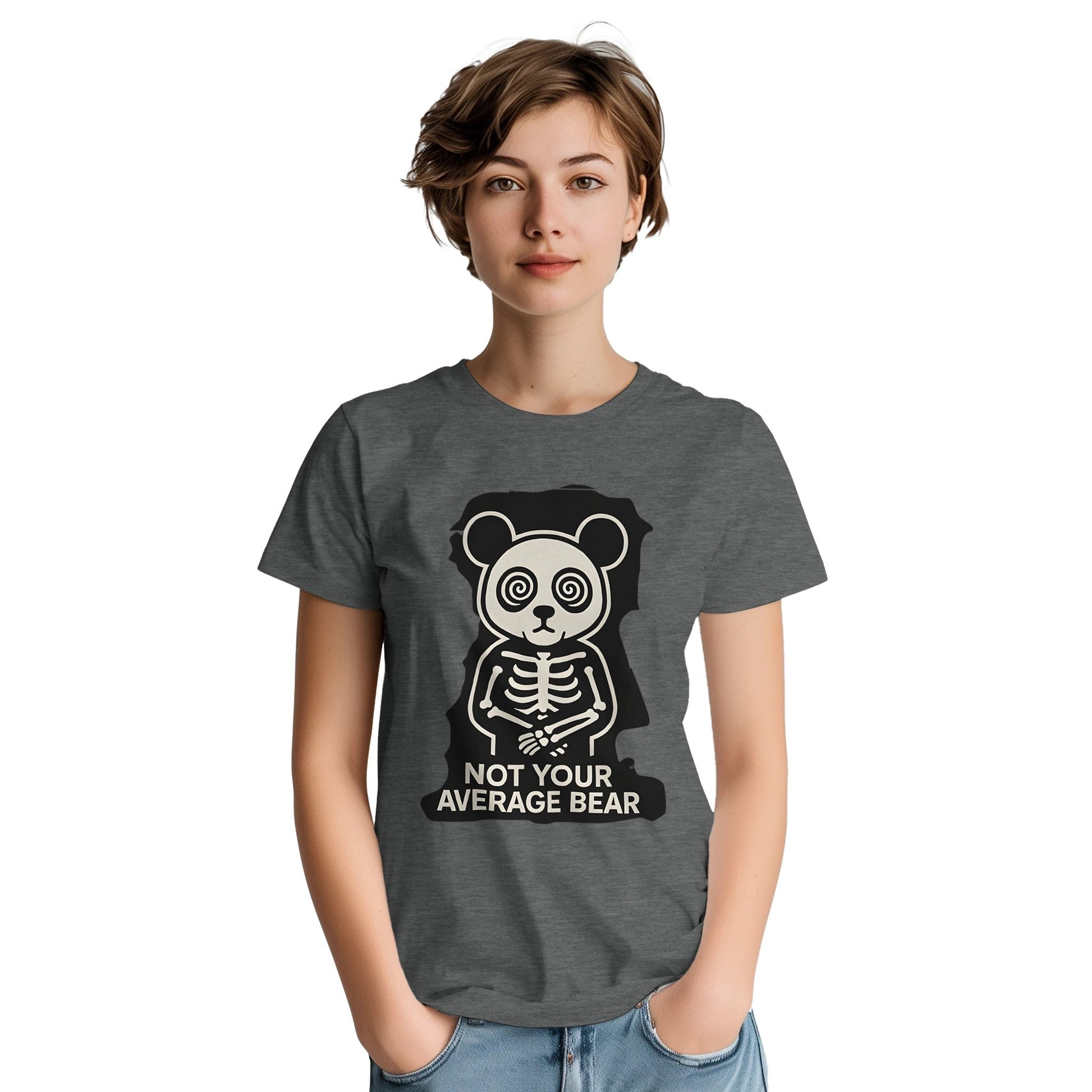Crazy Panda T-shirt “Not Your Average Bear” – Tee - shirt Graphique Unisexe, Style Streetwear Panda Fou, Mode Dément - maddpanda