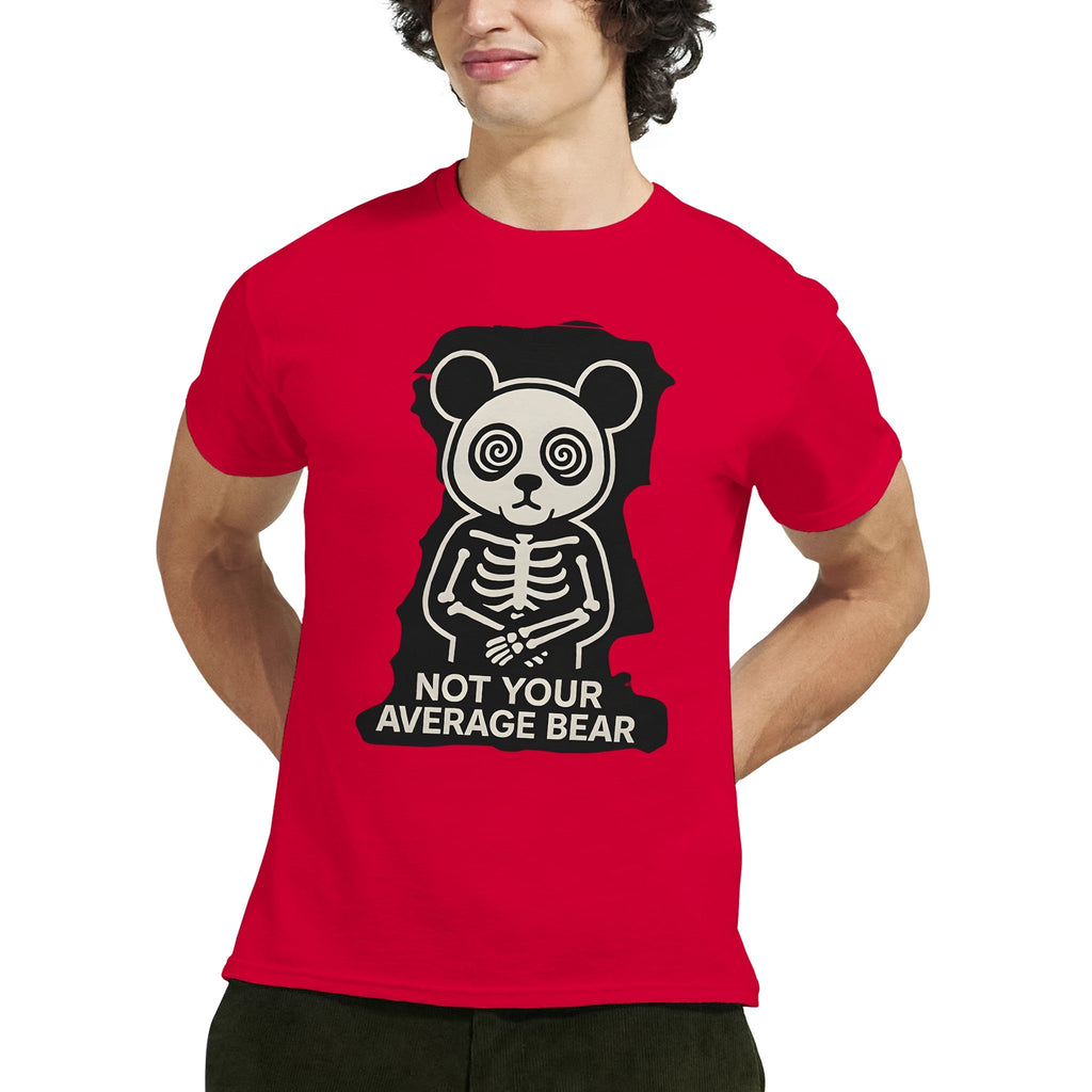 Crazy Panda T-shirt “Not Your Average Bear” – Tee - shirt Graphique Unisexe, Style Streetwear Panda Fou, Mode Dément - maddpanda