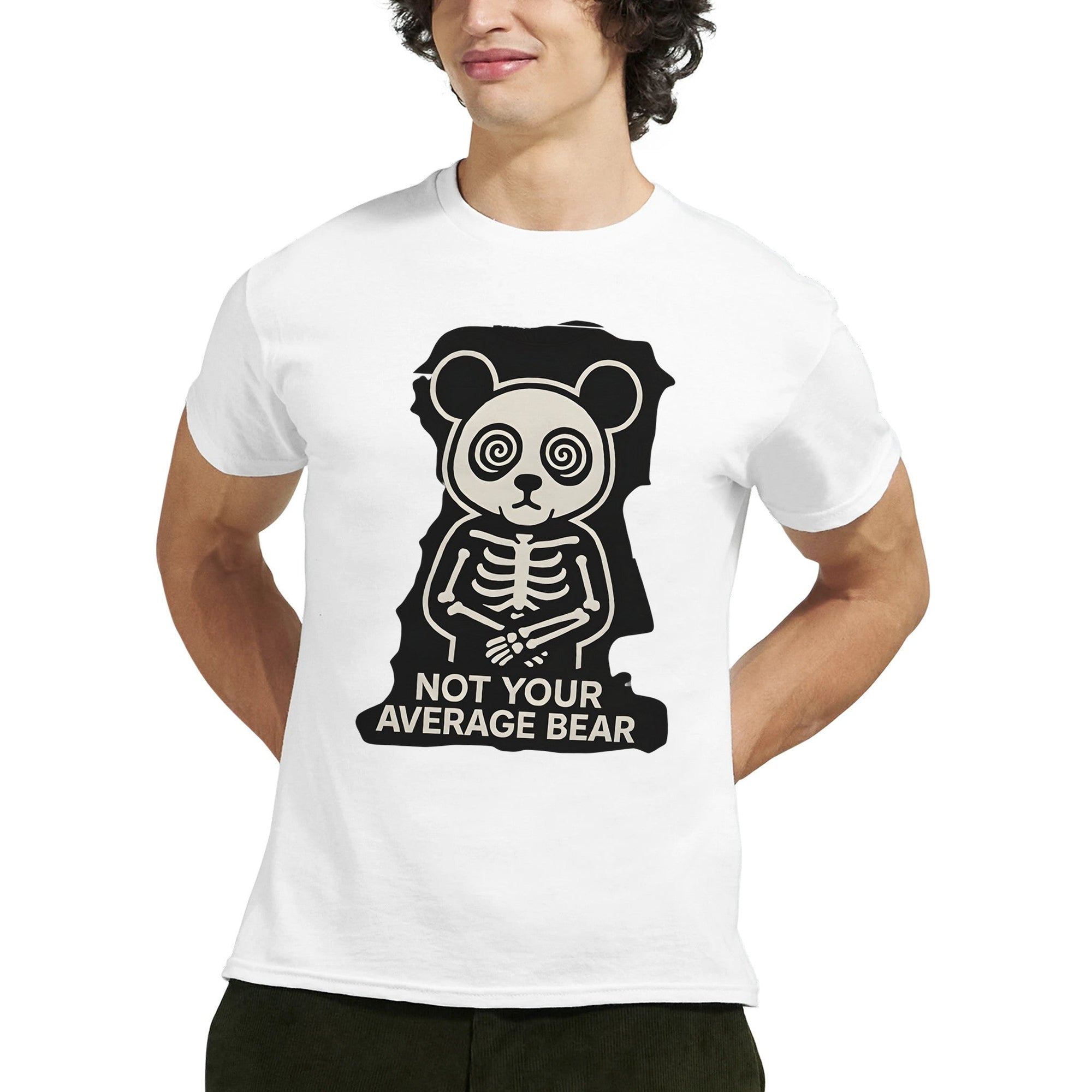 Crazy Panda T-shirt “Not Your Average Bear” – Tee - shirt Graphique Unisexe, Style Streetwear Panda Fou, Mode Dément - maddpanda