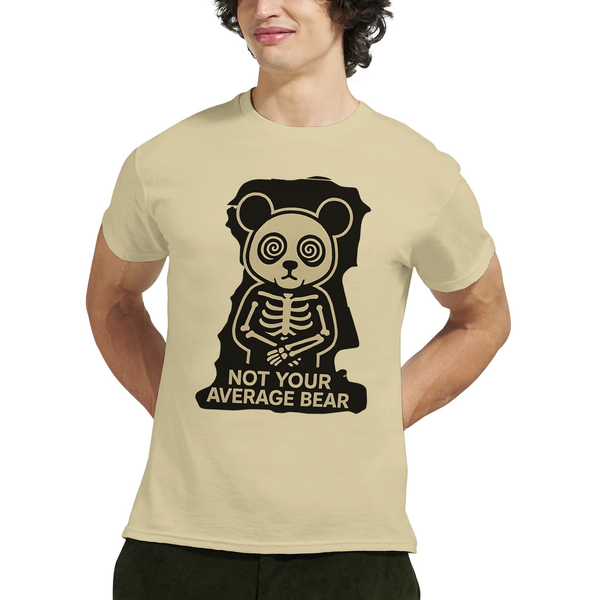Crazy Panda T-shirt “Not Your Average Bear” – Tee - shirt Graphique Unisexe, Style Streetwear Panda Fou, Mode Dément - maddpanda