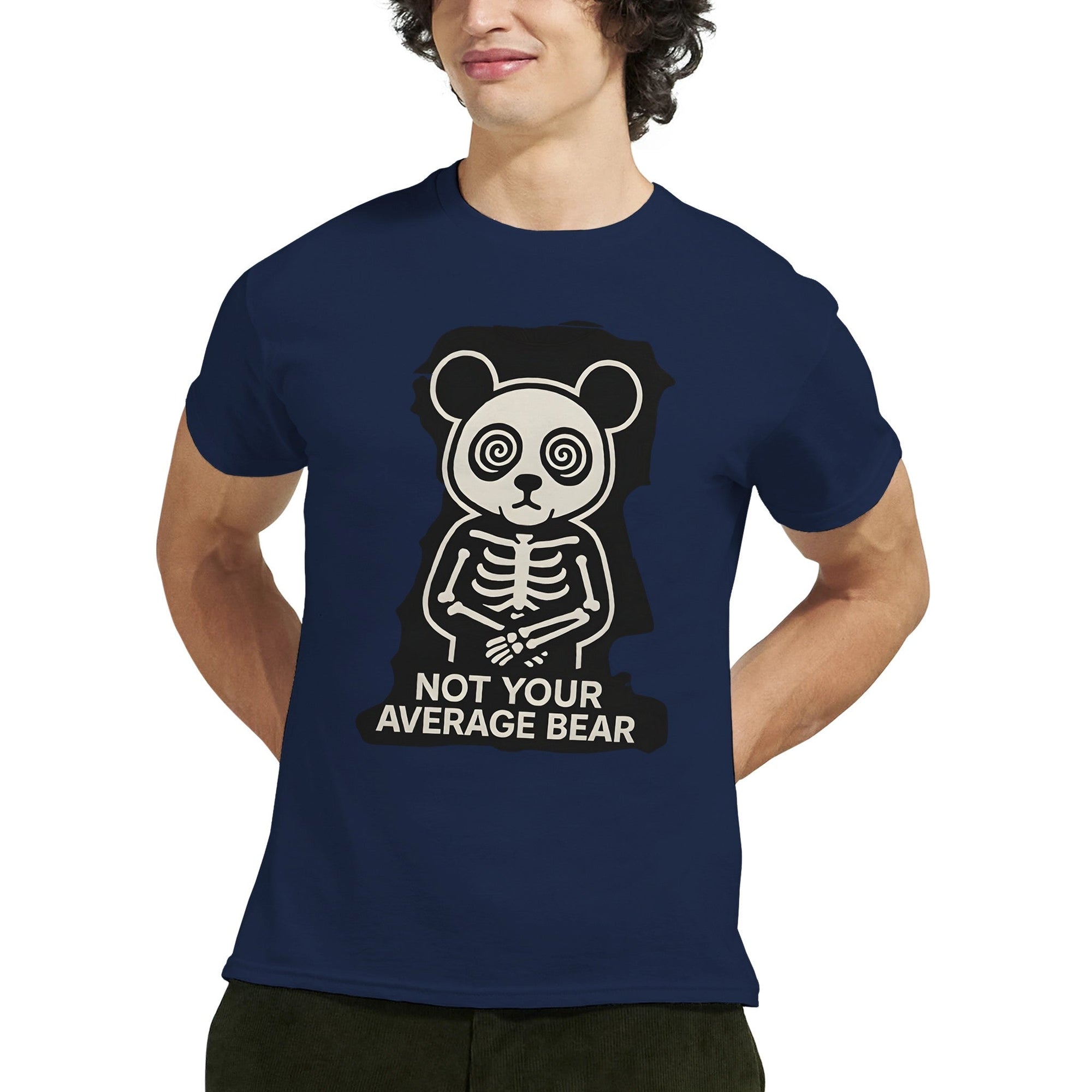 Crazy Panda T-shirt “Not Your Average Bear” – Tee - shirt Graphique Unisexe, Style Streetwear Panda Fou, Mode Dément - maddpanda