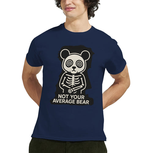Crazy Panda T-shirt “Not Your Average Bear” – Tee - shirt Graphique Unisexe, Style Streetwear Panda Fou, Mode Dément - maddpanda