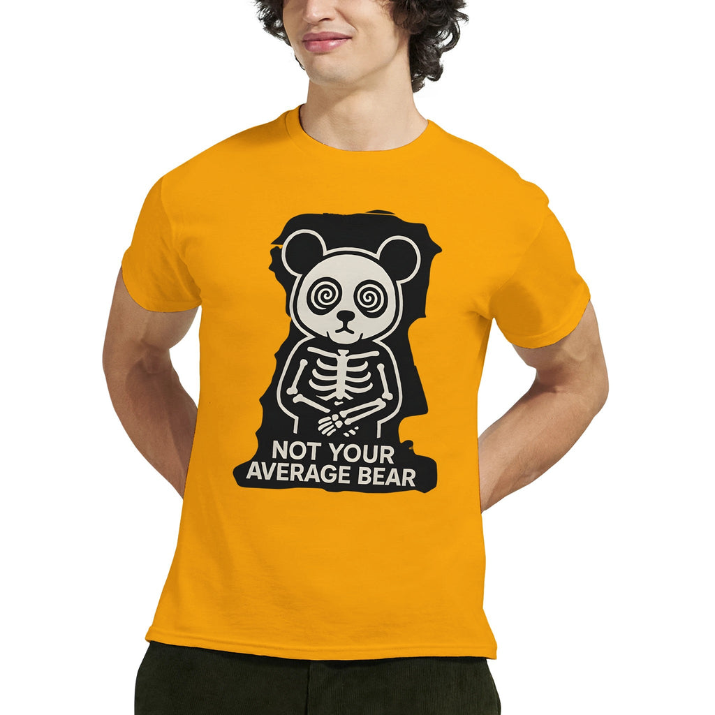 Crazy Panda T-shirt “Not Your Average Bear” – Tee - shirt Graphique Unisexe, Style Streetwear Panda Fou, Mode Dément - maddpanda