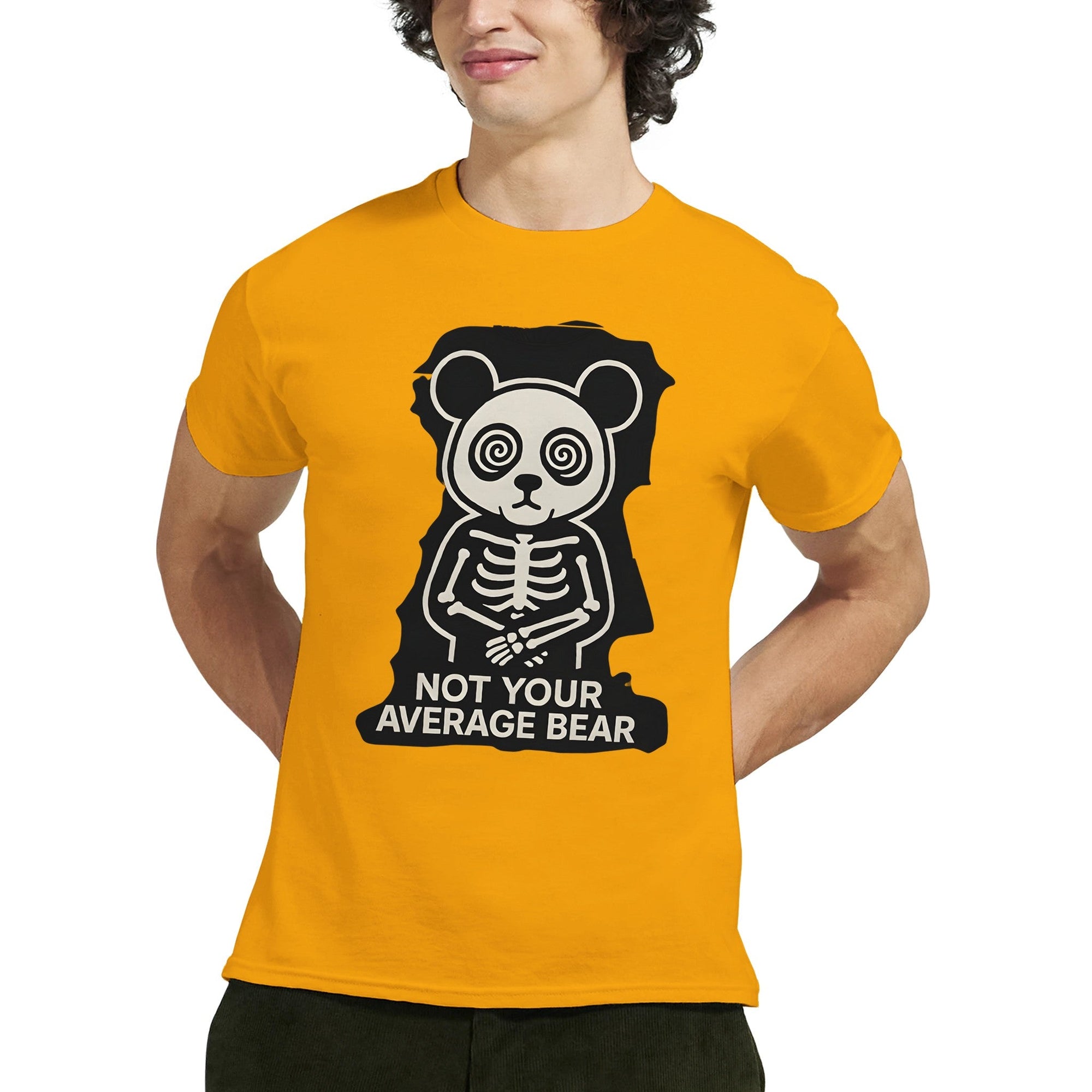 Crazy Panda T-shirt “Not Your Average Bear” – Tee - shirt Graphique Unisexe, Style Streetwear Panda Fou, Mode Dément - maddpanda