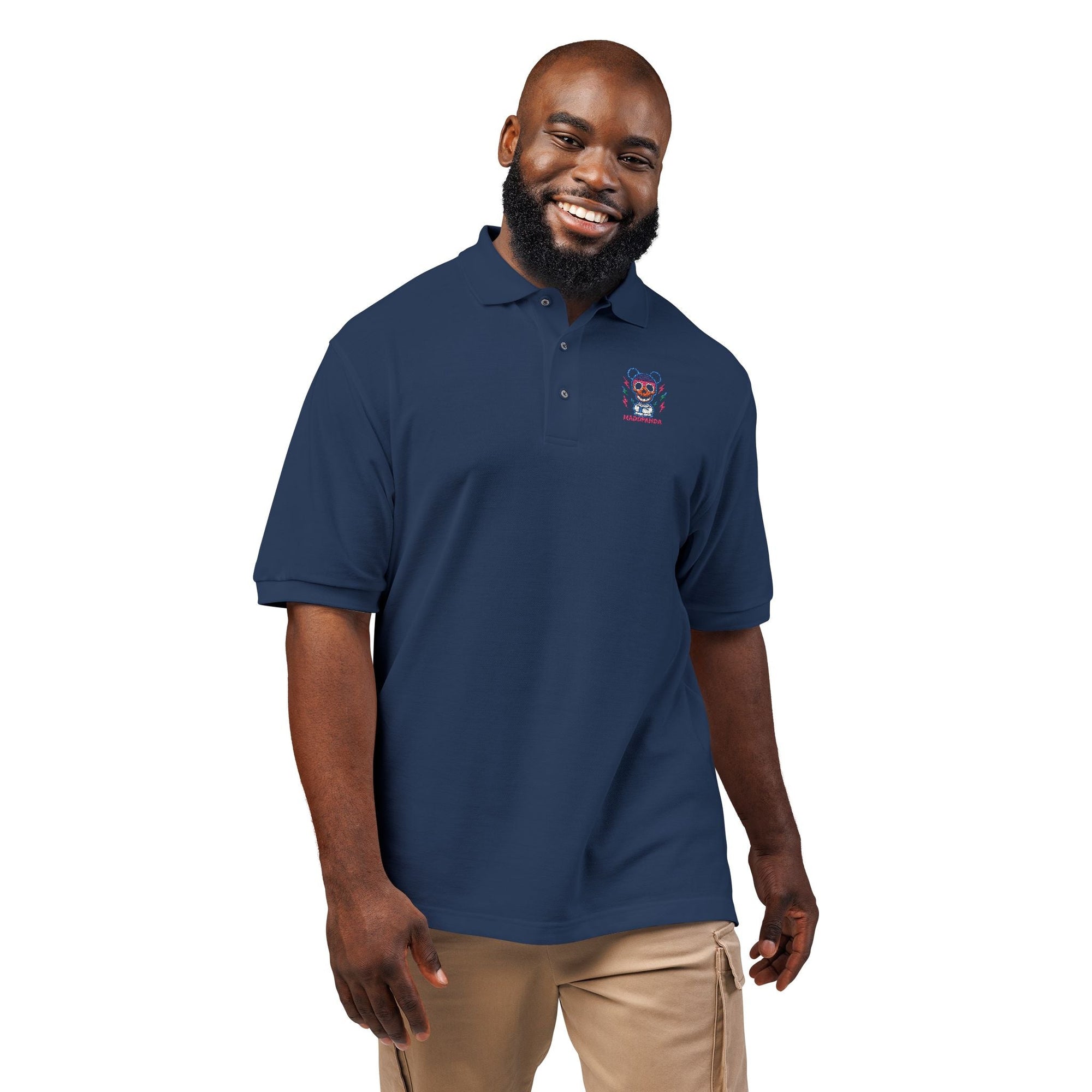 Embroidered Polo Shirt with Logo MADDPANDA - maddpanda