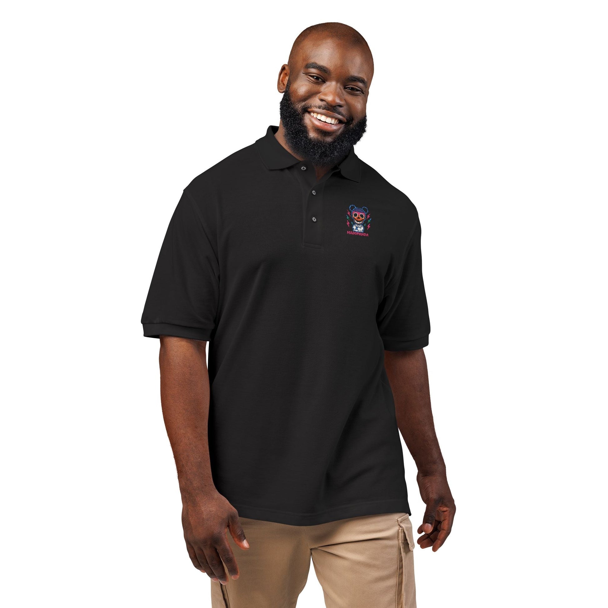 Embroidered Polo Shirt with Logo MADDPANDA - maddpanda