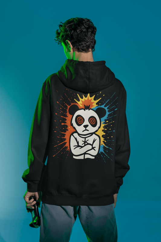 MADDPANDA Hoodie with Explosive Design, Unisex Pullover Sweatshirt for Everyday Wear, Unique Gift for Animal Lovers, Cool Streetwear, [...] - maddpanda