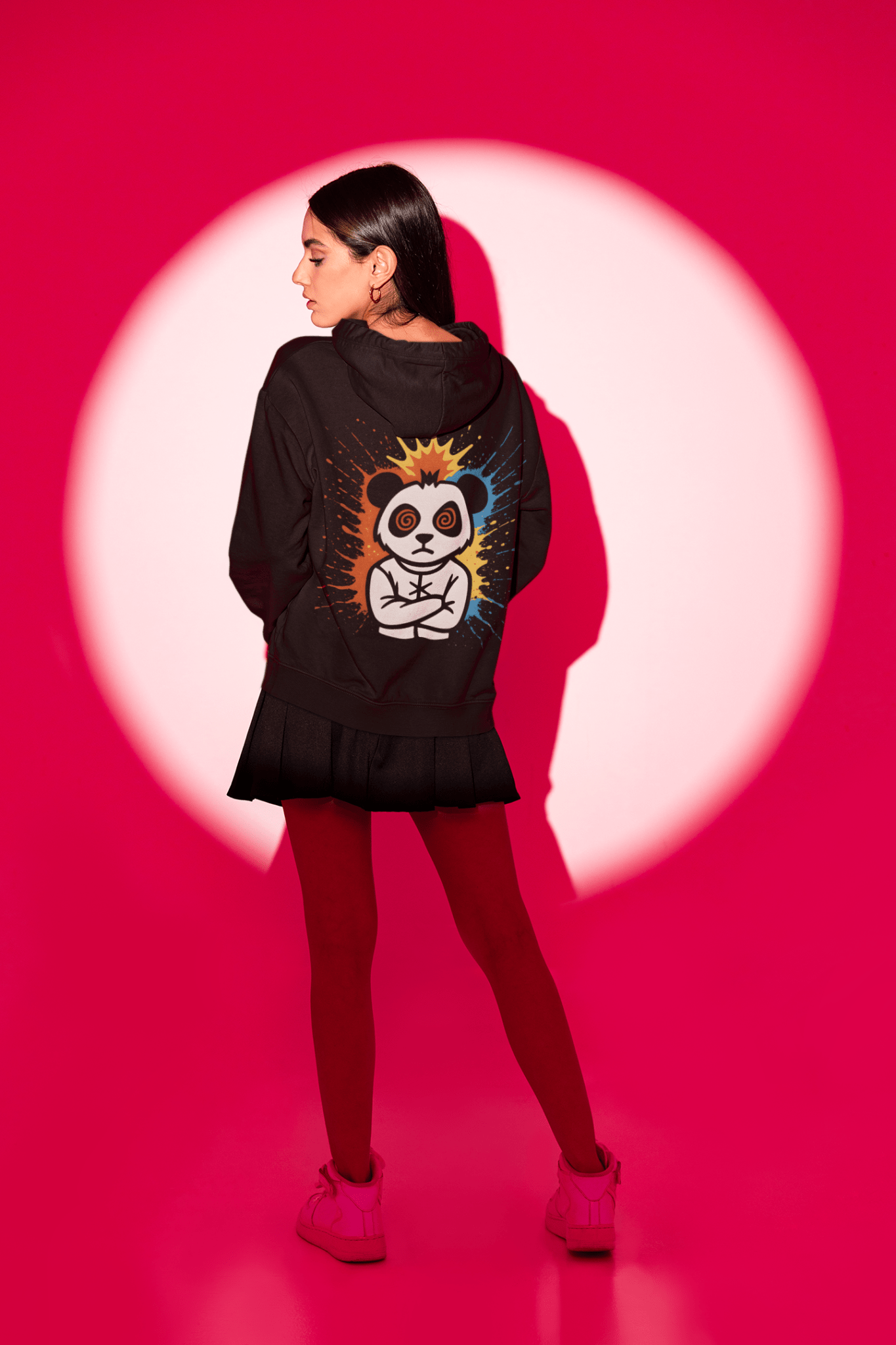 MADDPANDA Hoodie with Explosive Design, Unisex Pullover Sweatshirt for Everyday Wear, Unique Gift for Animal Lovers, Cool Streetwear, [...] - maddpanda