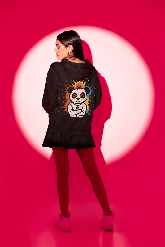 MADDPANDA Hoodie with Explosive Design, Unisex Pullover Sweatshirt for Everyday Wear, Unique Gift for Animal Lovers, Cool Streetwear, [...] - maddpanda