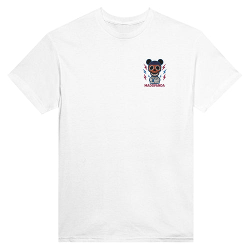 MaddPanda Logo Embroidery Patch – Exploding Head Panda Design, Funny Streetwear Logo, Edgy Minimalist Brand Emblem - maddpanda