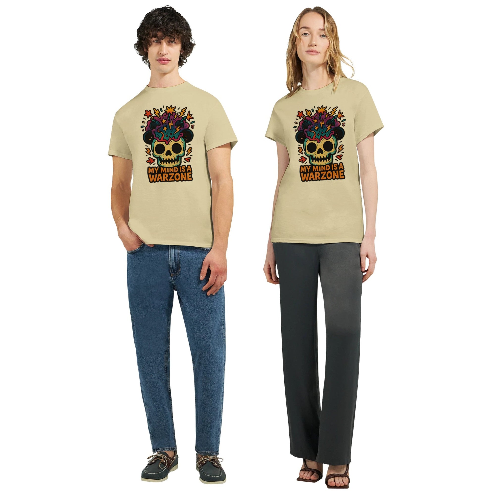 Maddpanda my Mind is a Warzone T-Shirt - Unisex Luxe Cotton Tee - Perfect Gift for Mindful Souls - maddpanda