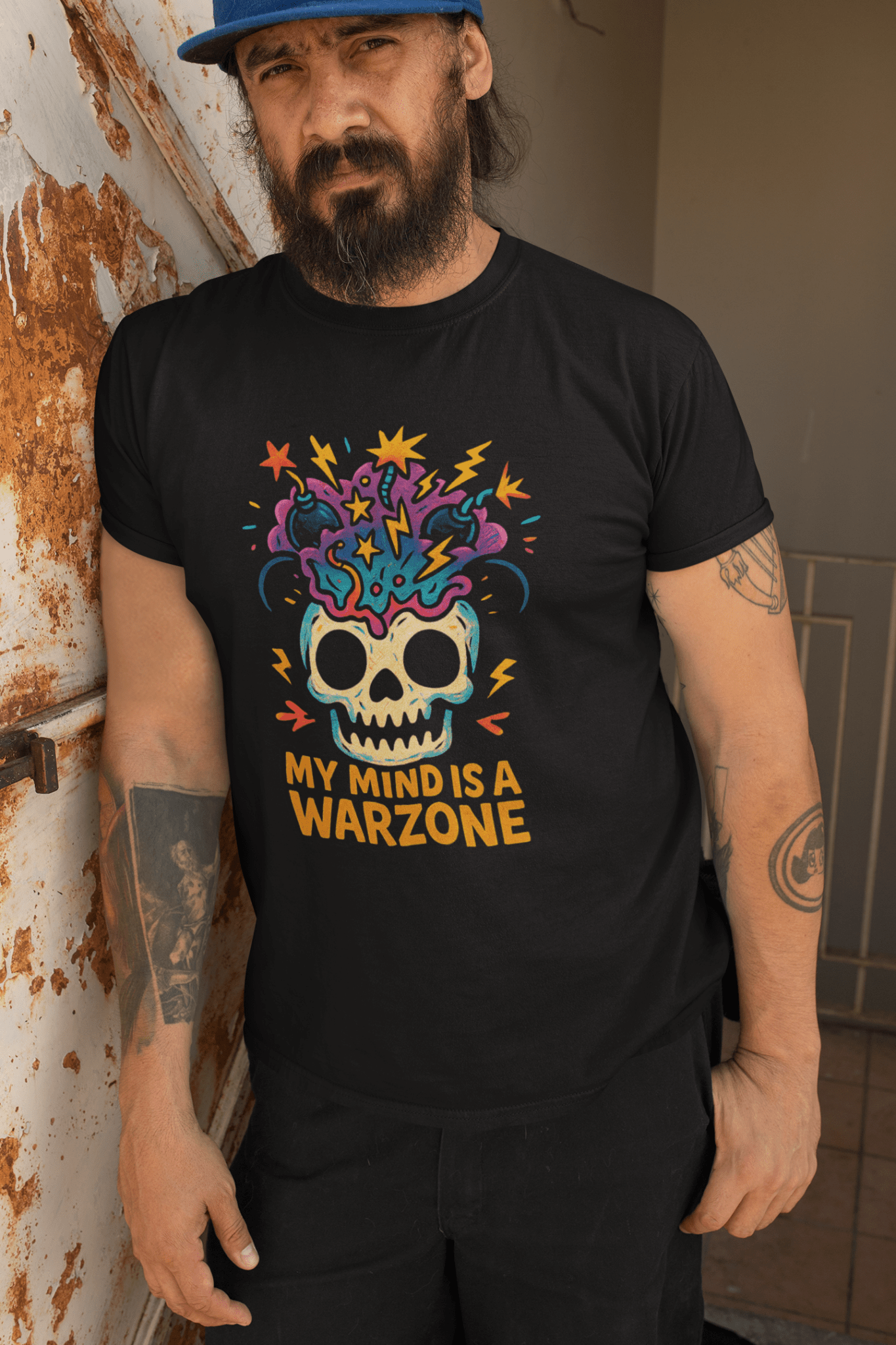 Maddpanda my Mind is a Warzone T-Shirt - Unisex Luxe Cotton Tee - Perfect Gift for Mindful Souls - maddpanda