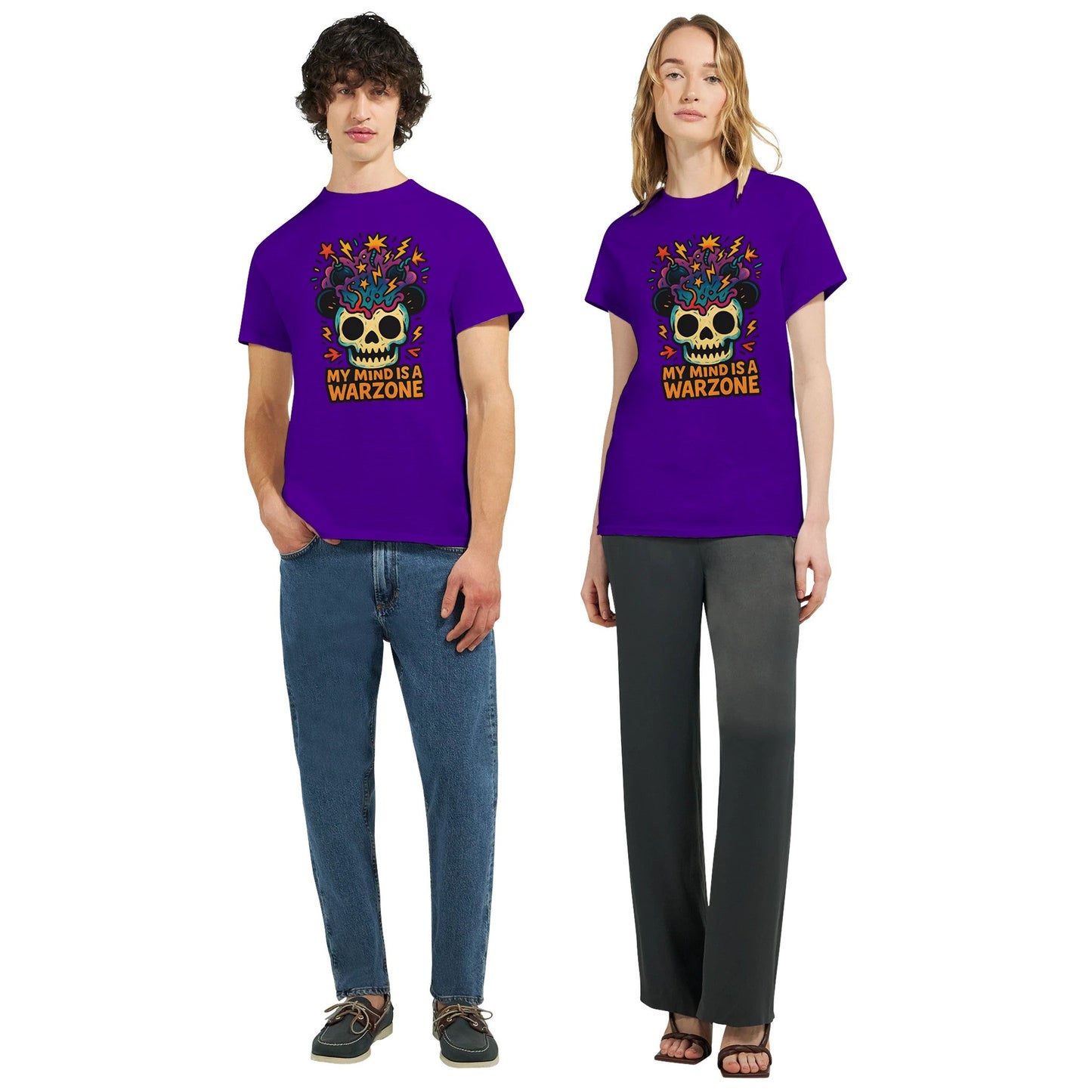 Maddpanda my Mind is a Warzone T-Shirt - Unisex Luxe Cotton Tee - Perfect Gift for Mindful Souls - maddpanda