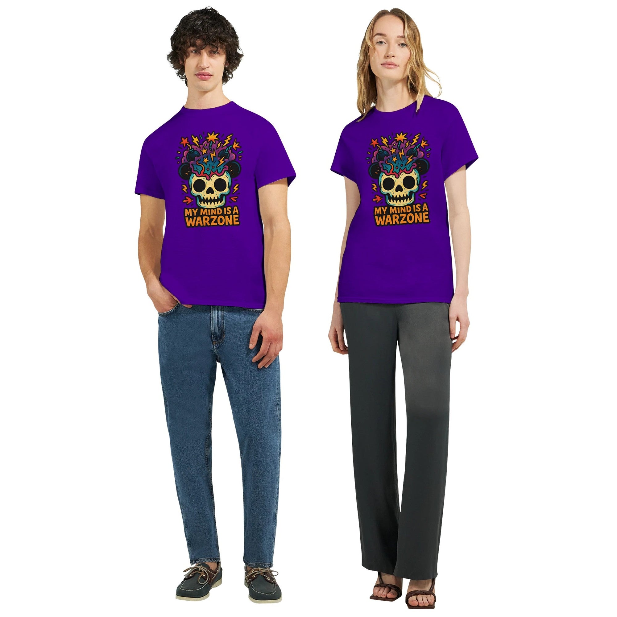 Maddpanda my Mind is a Warzone T-Shirt - Unisex Luxe Cotton Tee - Perfect Gift for Mindful Souls - maddpanda