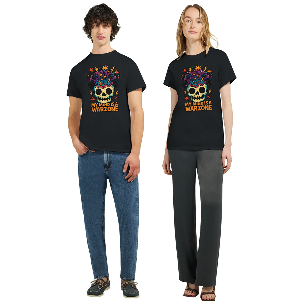 Maddpanda my Mind is a Warzone T-Shirt - Unisex Luxe Cotton Tee - Perfect Gift for Mindful Souls - maddpanda