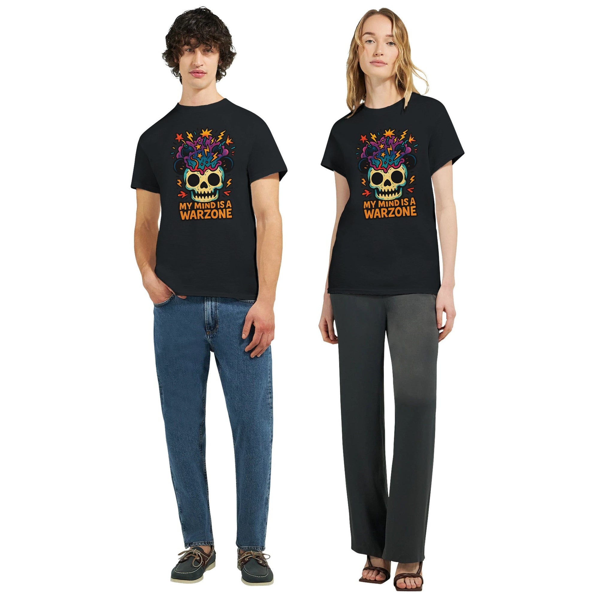 Maddpanda my Mind is a Warzone T-Shirt - Unisex Luxe Cotton Tee - Perfect Gift for Mindful Souls - maddpanda