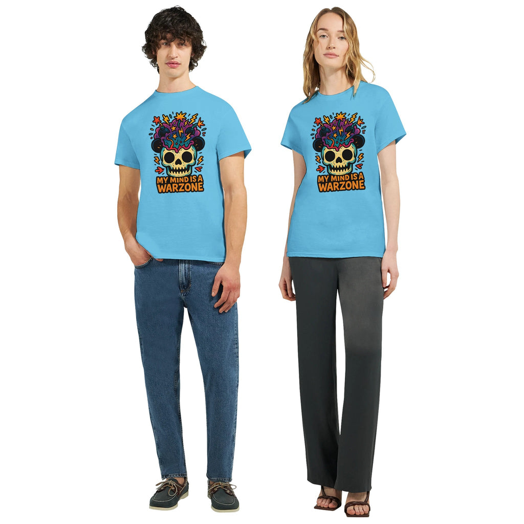 Maddpanda my Mind is a Warzone T-Shirt - Unisex Luxe Cotton Tee - Perfect Gift for Mindful Souls - maddpanda