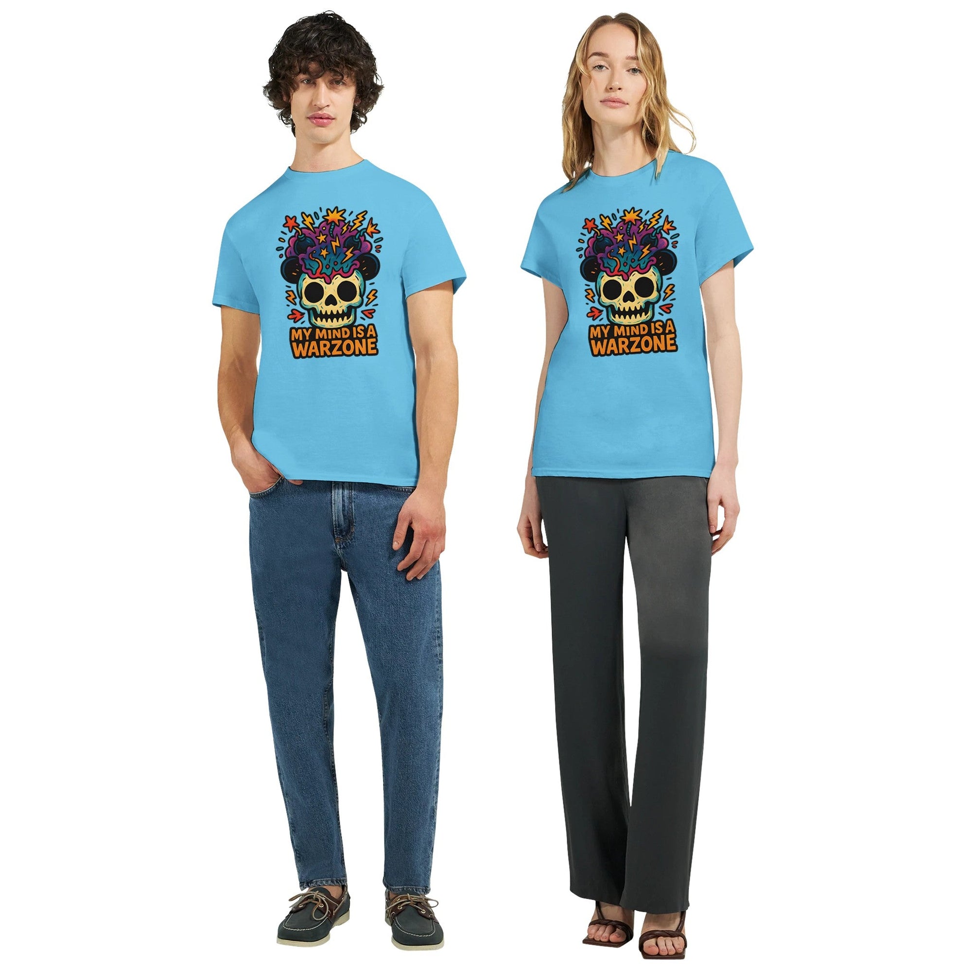 Maddpanda my Mind is a Warzone T-Shirt - Unisex Luxe Cotton Tee - Perfect Gift for Mindful Souls - maddpanda