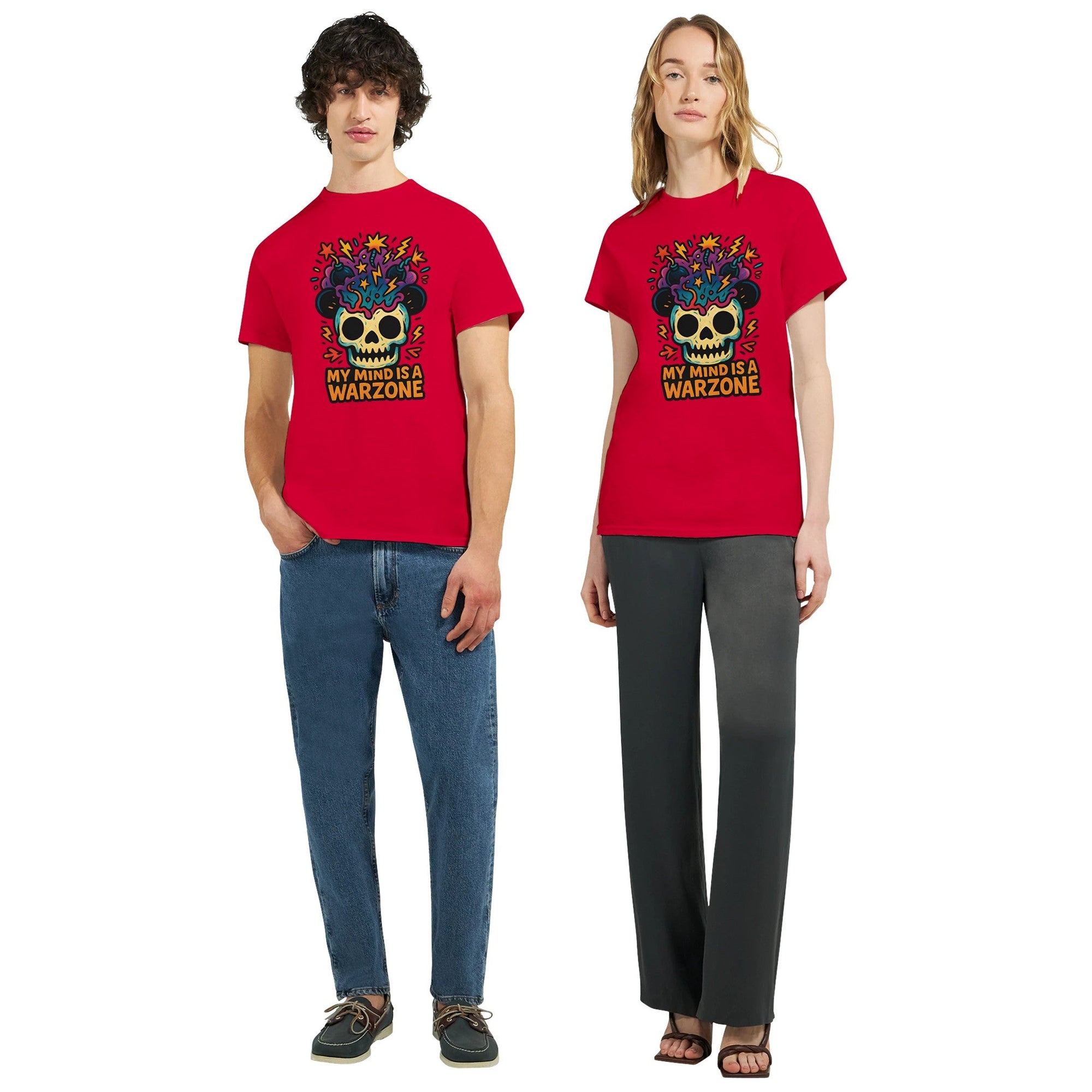 Maddpanda my Mind is a Warzone T-Shirt - Unisex Luxe Cotton Tee - Perfect Gift for Mindful Souls - maddpanda