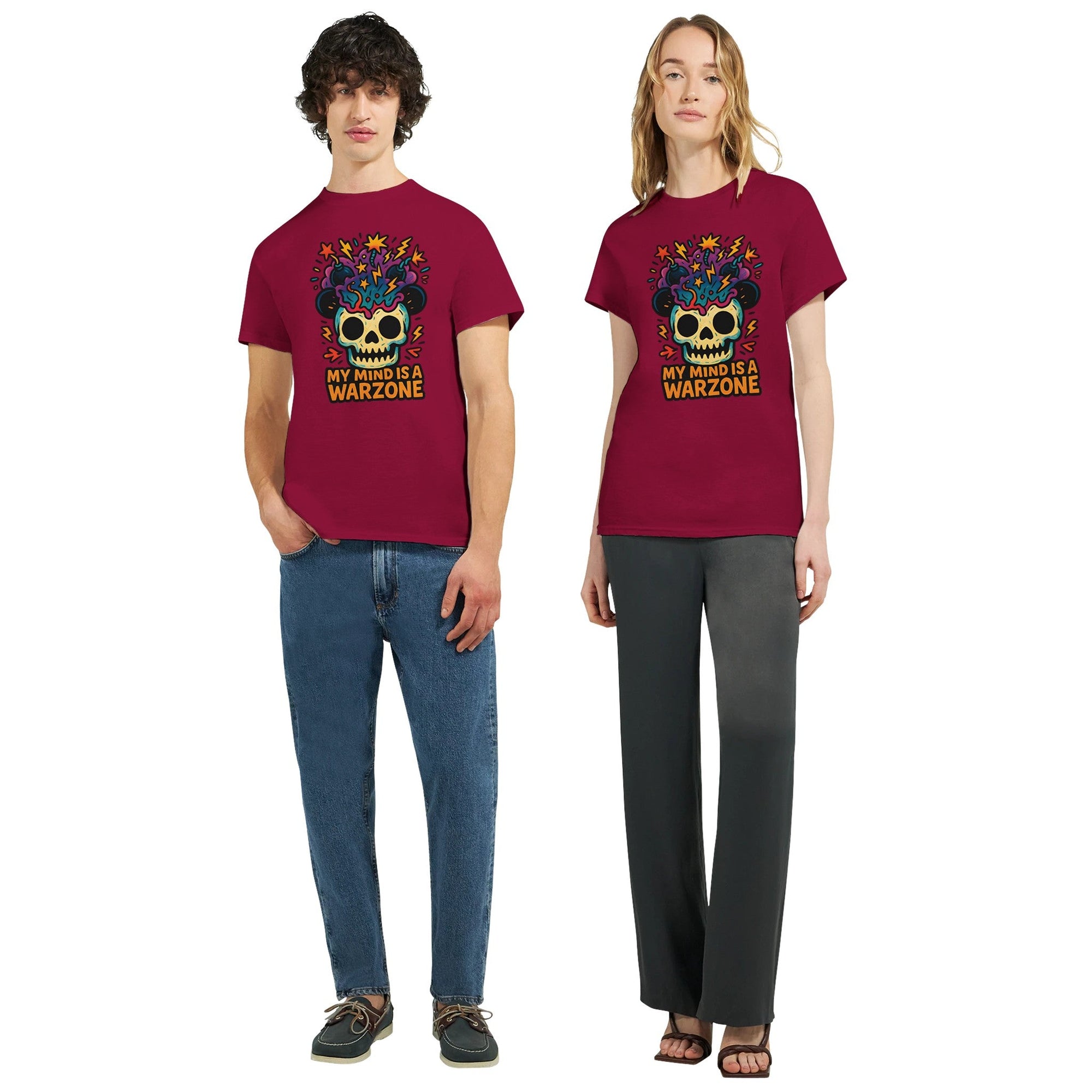 Maddpanda my Mind is a Warzone T-Shirt - Unisex Luxe Cotton Tee - Perfect Gift for Mindful Souls - maddpanda