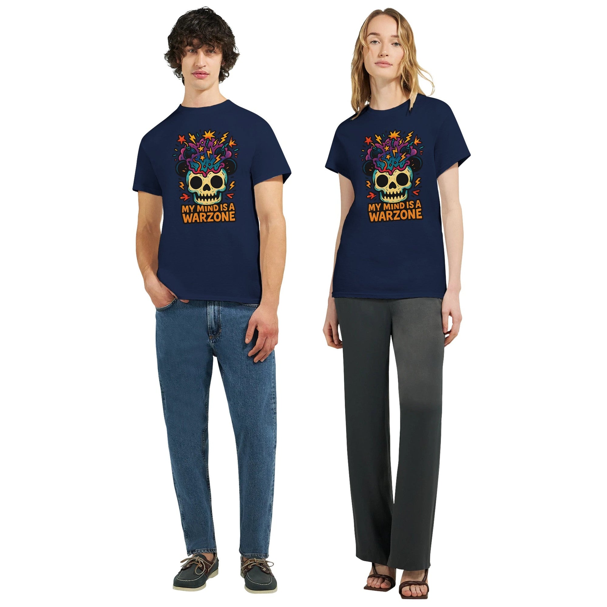 Maddpanda my Mind is a Warzone T-Shirt - Unisex Luxe Cotton Tee - Perfect Gift for Mindful Souls - maddpanda