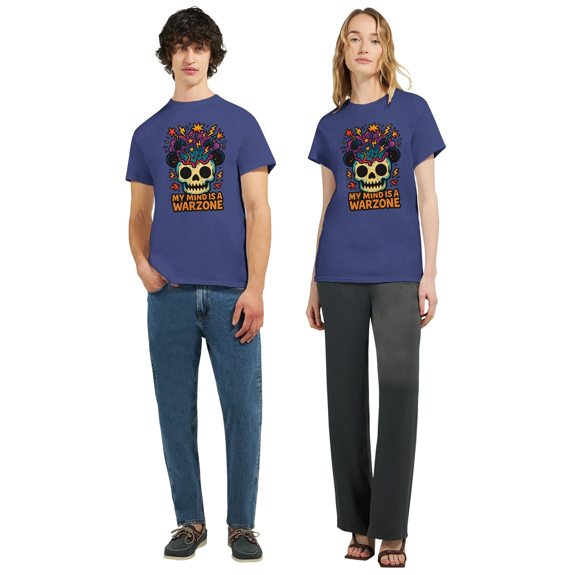 Maddpanda my Mind is a Warzone T-Shirt - Unisex Luxe Cotton Tee - Perfect Gift for Mindful Souls - maddpanda