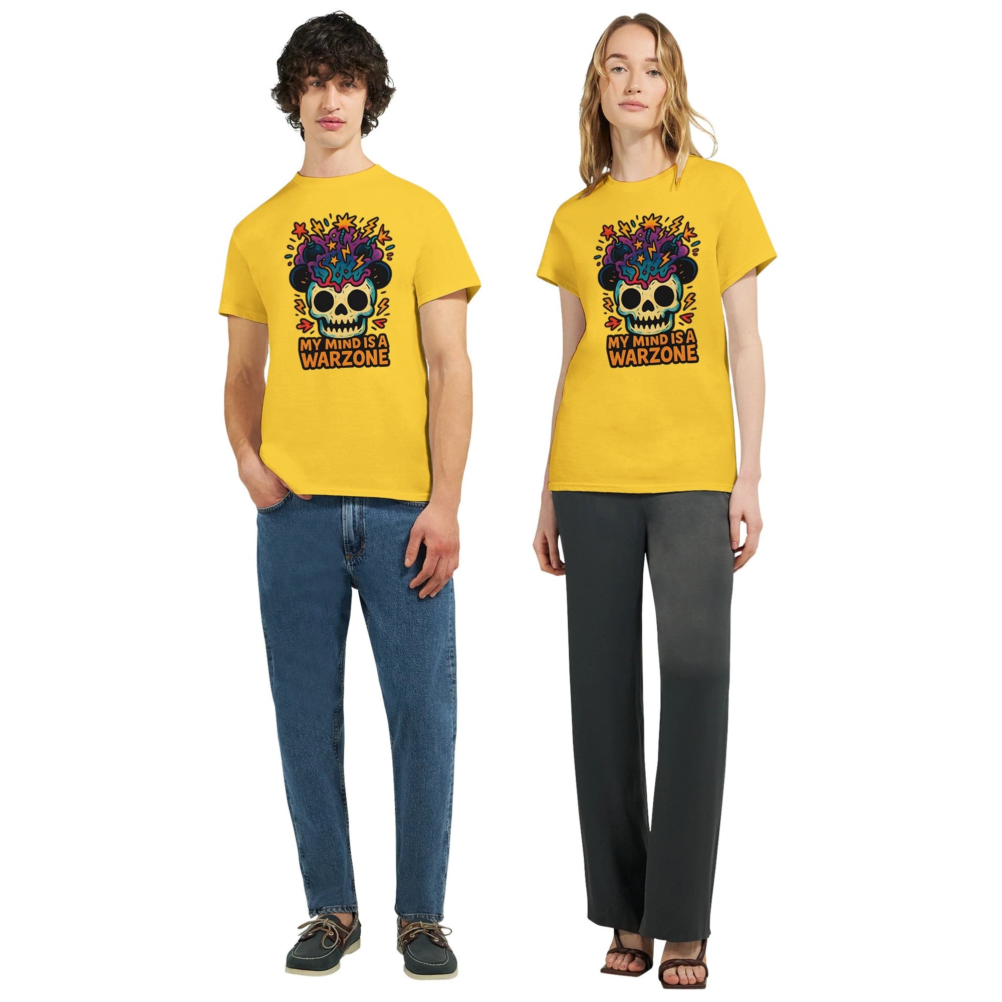 Maddpanda my Mind is a Warzone T-Shirt - Unisex Luxe Cotton Tee - Perfect Gift for Mindful Souls - maddpanda
