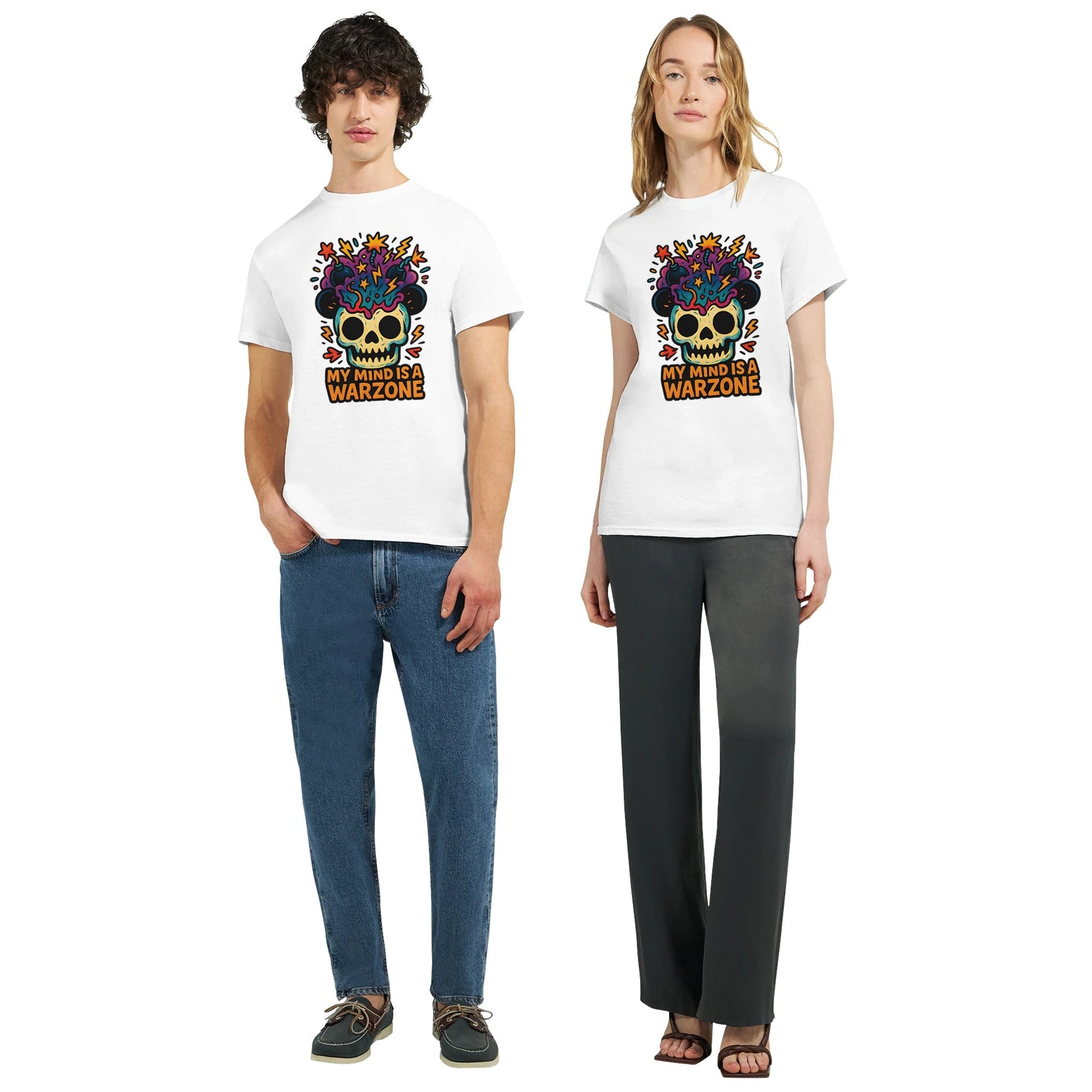Maddpanda my Mind is a Warzone T-Shirt - Unisex Luxe Cotton Tee - Perfect Gift for Mindful Souls - maddpanda