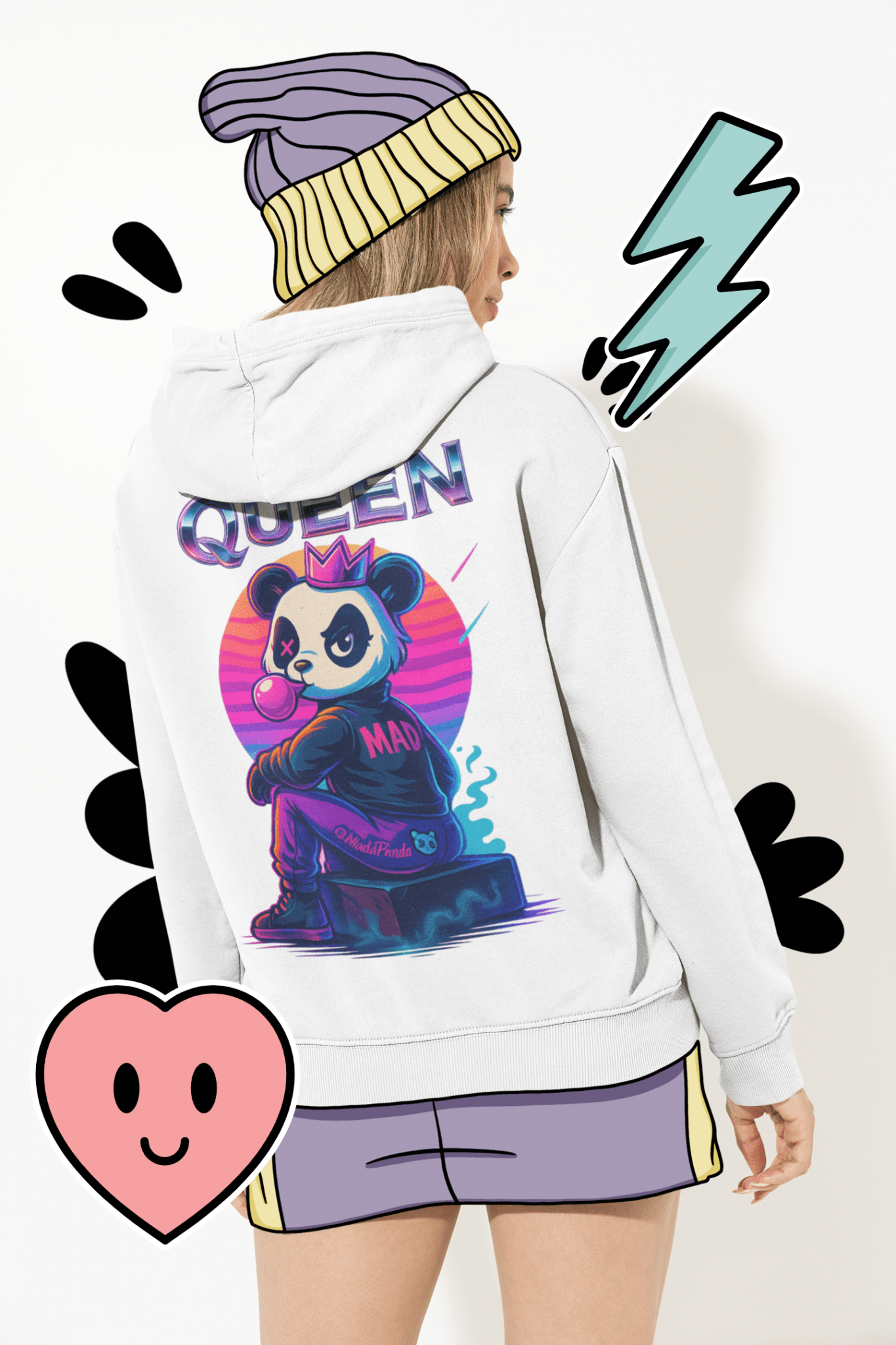 MaddPanda Queen College Hoodie - maddpanda