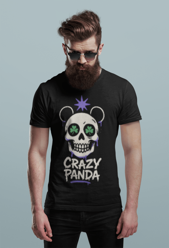 MADDPANDA Unisex Thick Cotton T-Shirt – Classic Crew Neck Design - maddpanda