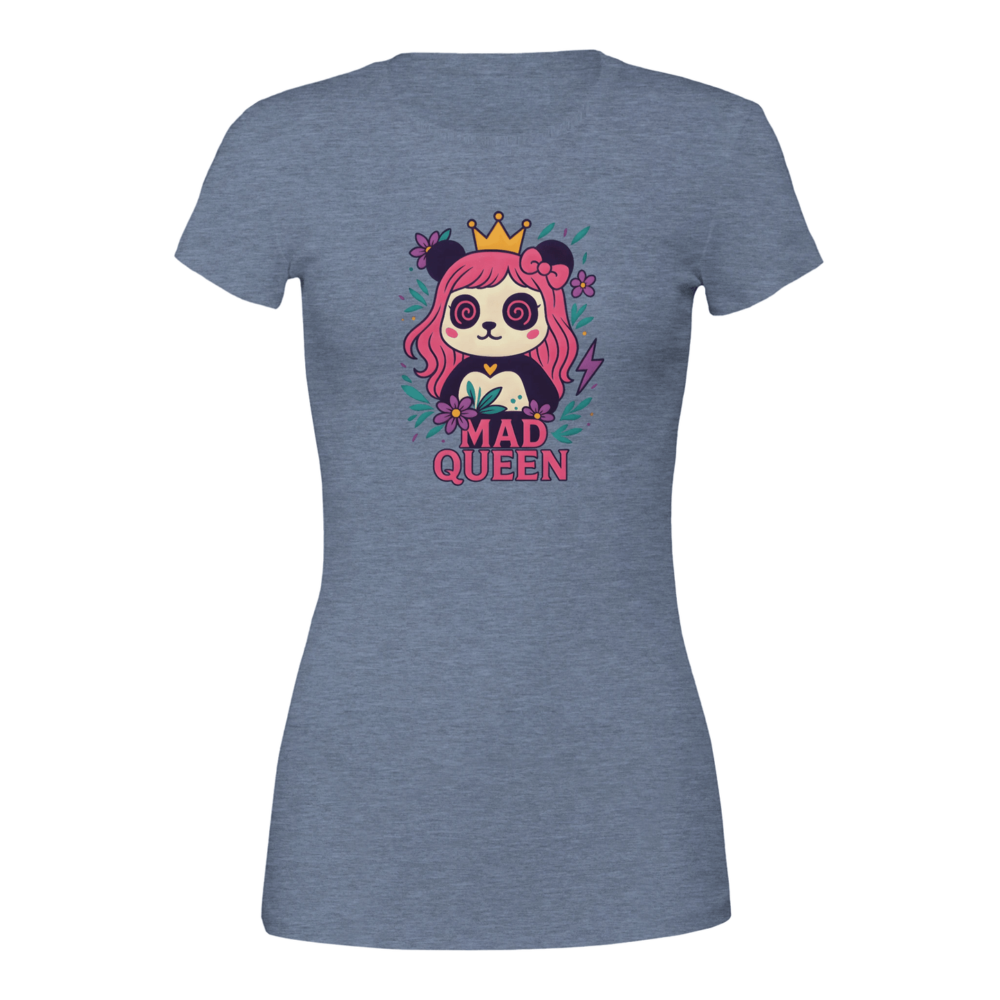 MaddPanda Women's Premium Crew Neck T-Shirt – 100% Airlume Cotton - maddpanda