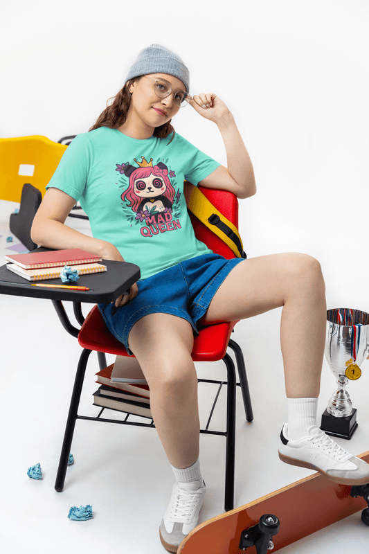 MaddPanda Women's Premium Crew Neck T-Shirt – 100% Airlume Cotton - maddpanda