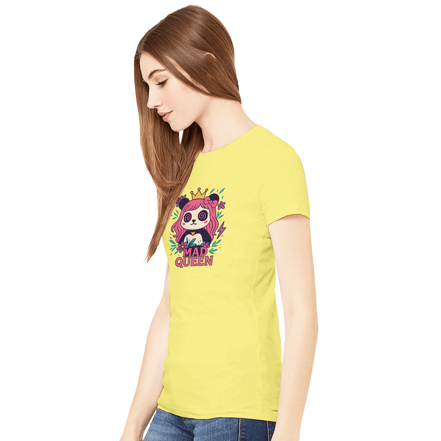 MaddPanda Women's Premium Crew Neck T-Shirt – 100% Airlume Cotton - maddpanda