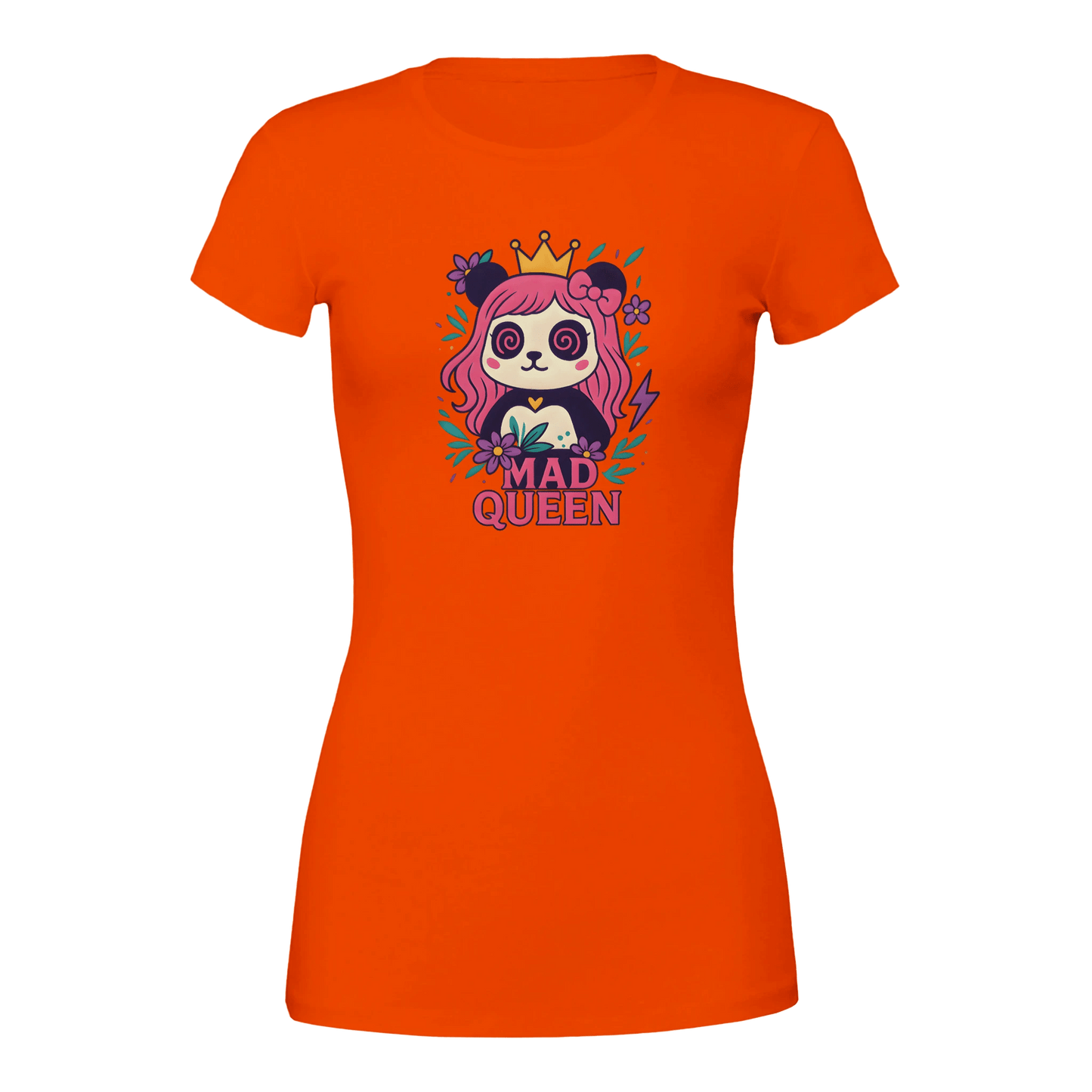 MaddPanda Women's Premium Crew Neck T-Shirt – 100% Airlume Cotton - maddpanda