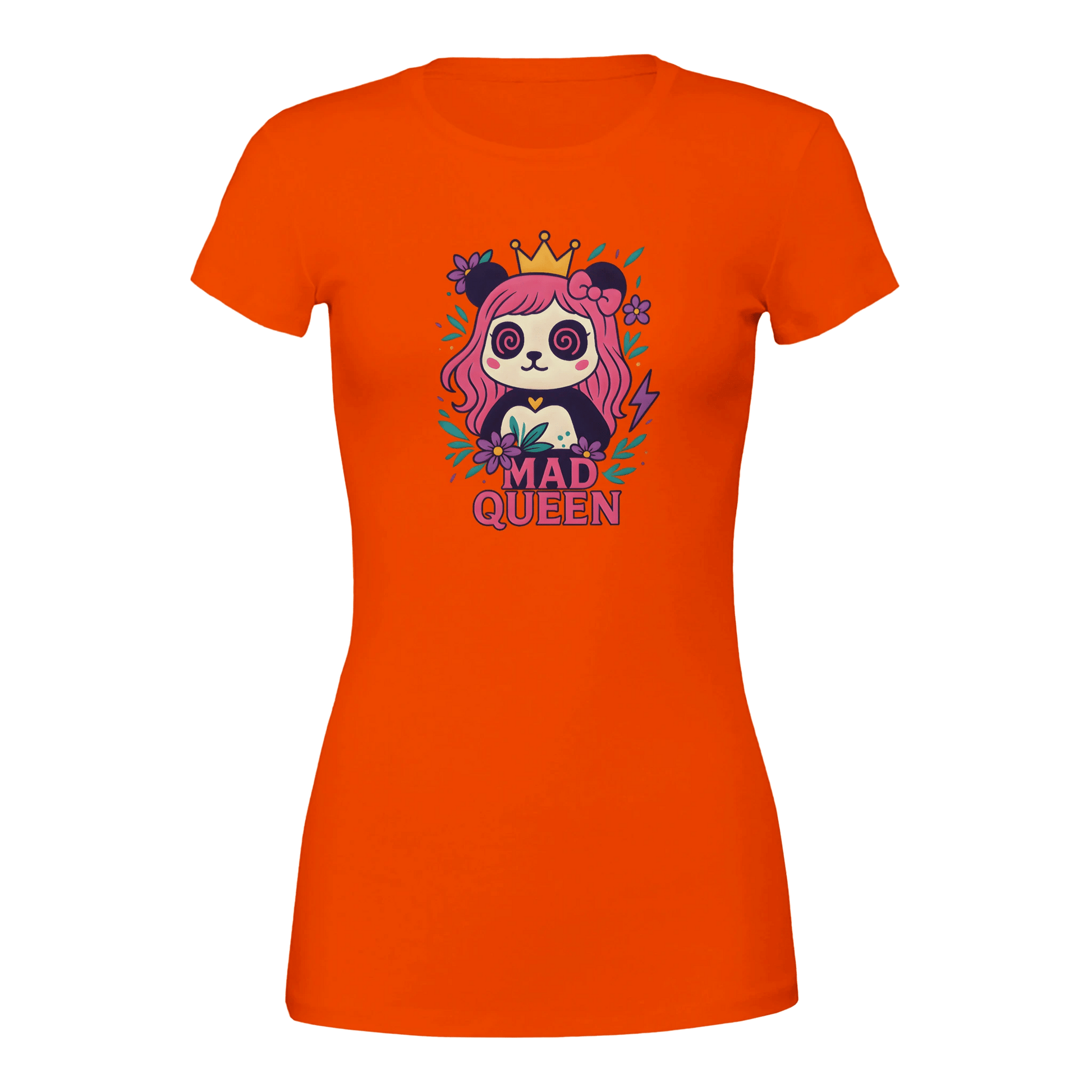 MaddPanda Women's Premium Crew Neck T-Shirt – 100% Airlume Cotton - maddpanda