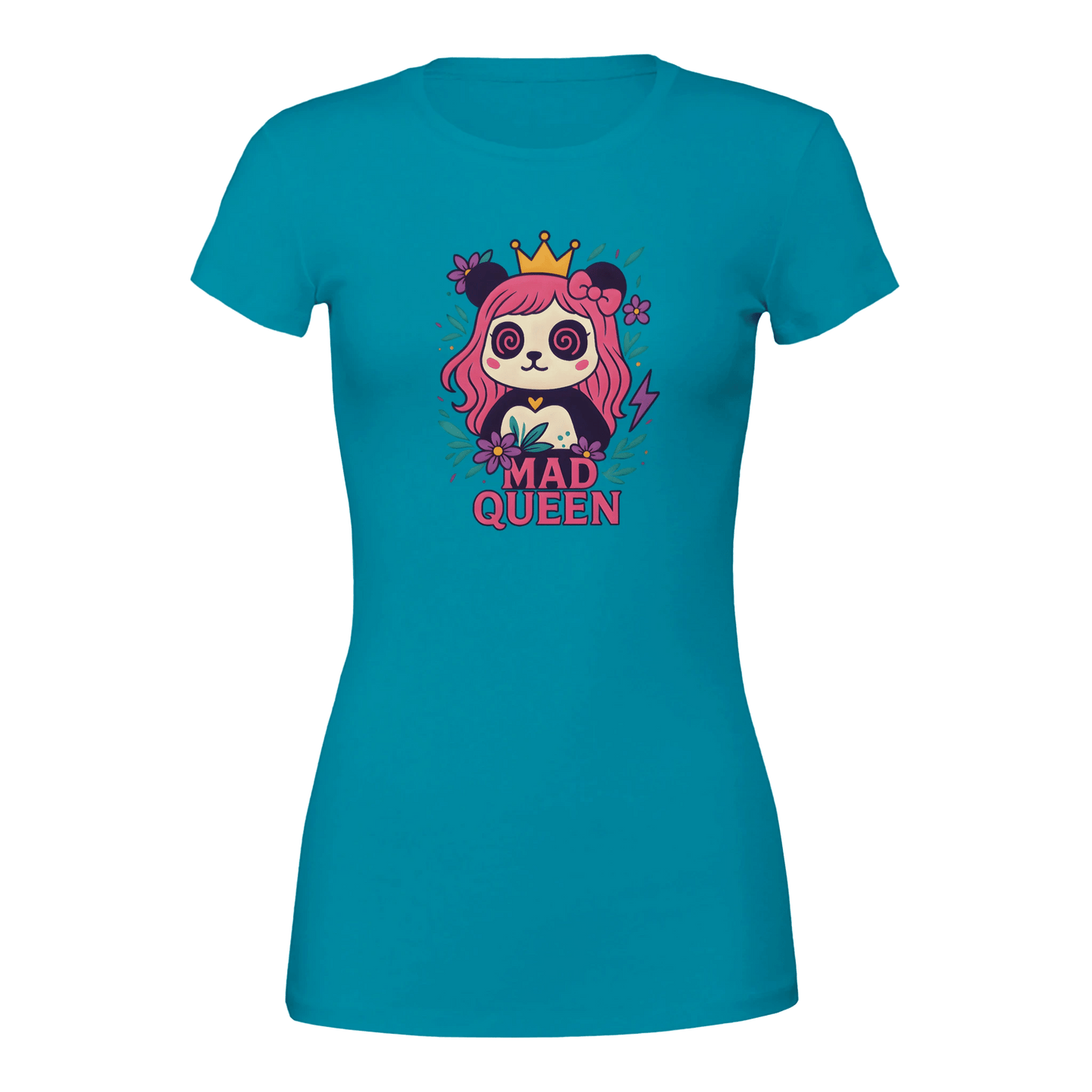 MaddPanda Women's Premium Crew Neck T-Shirt – 100% Airlume Cotton - maddpanda