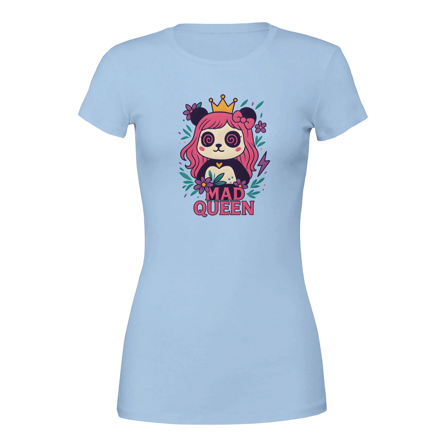 MaddPanda Women's Premium Crew Neck T-Shirt – 100% Airlume Cotton - maddpanda