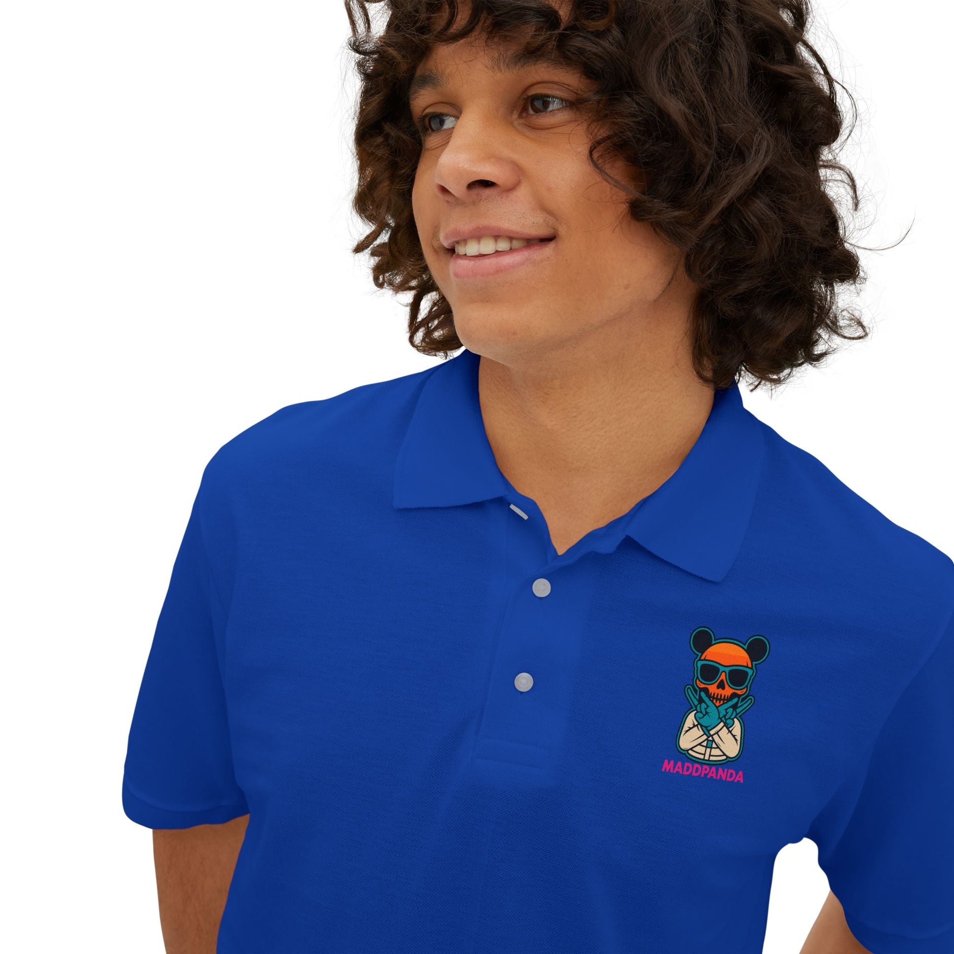 Polo Shirt with Unique Design - Men's Piqué - maddpanda