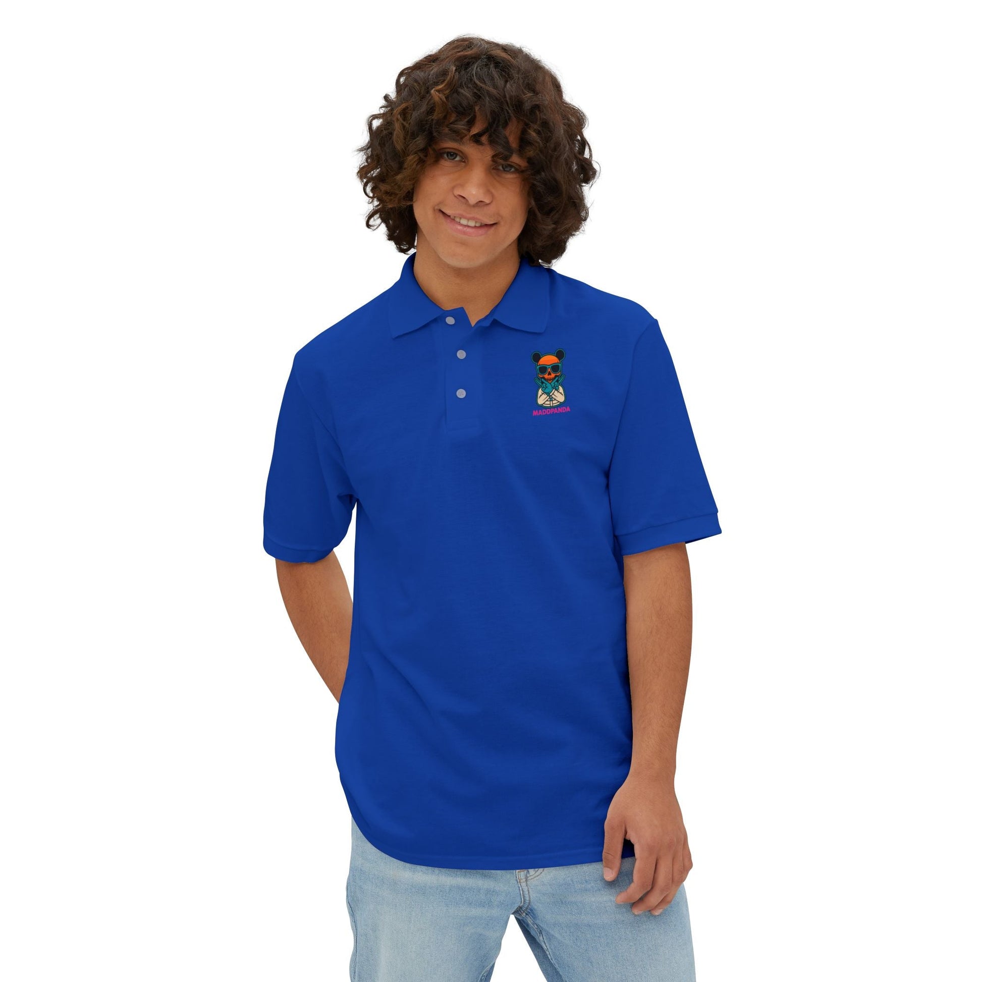Polo Shirt with Unique Design - Men's Piqué - maddpanda