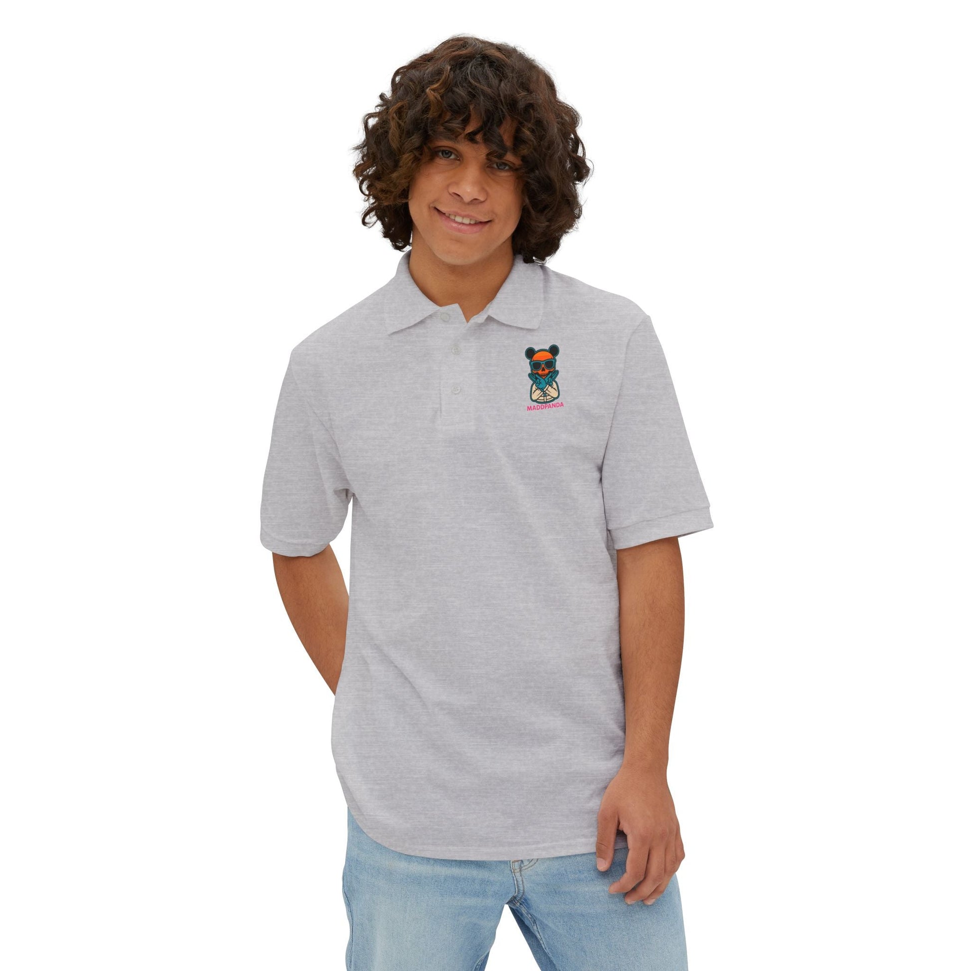 Polo Shirt with Unique Design - Men's Piqué - maddpanda